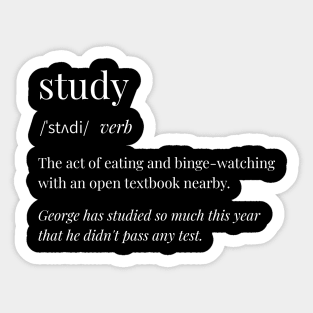 Study Definition Sticker